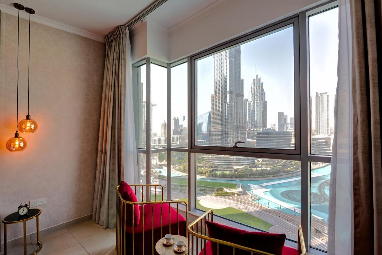 דובאי Durrani Homes - Luxe Living With Burj Khalifa And Fountain View - Third Room Without Partition מראה חיצוני תמונה