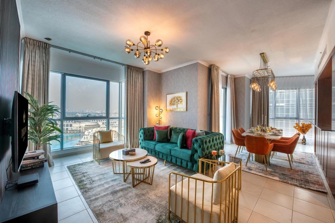 דובאי Durrani Homes - Luxe Living With Burj Khalifa And Fountain View - Third Room Without Partition מראה חיצוני תמונה