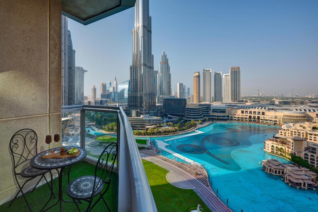 דובאי Durrani Homes - Luxe Living With Burj Khalifa And Fountain View - Third Room Without Partition מראה חיצוני תמונה