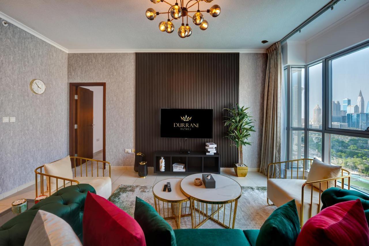 דובאי Durrani Homes - Luxe Living With Burj Khalifa And Fountain View - Third Room Without Partition מראה חיצוני תמונה