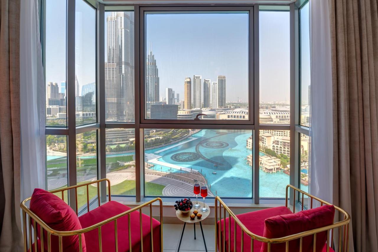 דובאי Durrani Homes - Luxe Living With Burj Khalifa And Fountain View - Third Room Without Partition מראה חיצוני תמונה